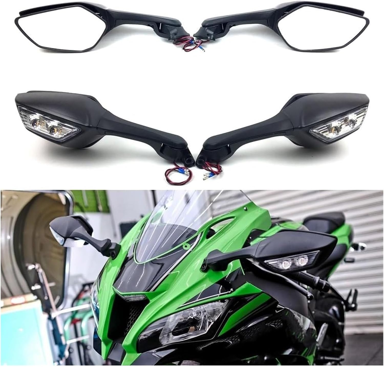 バックミラー オートバイ 用 忍者 ZX10R ZX-10R 2011-2015